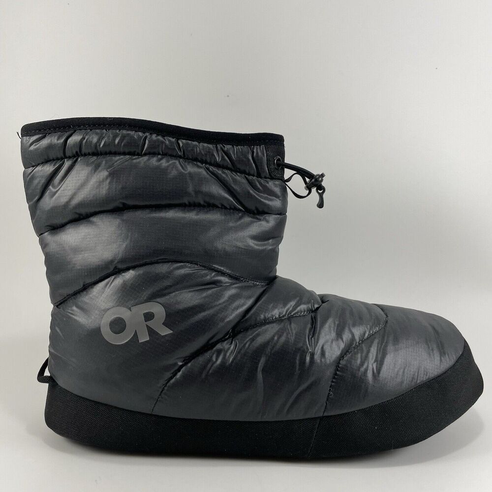 Outdoor Research Aerogel Insulated Slippers Men's Size Medium Gray Booties